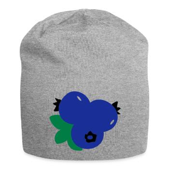 blueberries_fruits - Jersey-Beanie - Grau meliert - Vorne