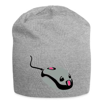 Computer - Jersey-Beanie - Grau meliert - Vorne