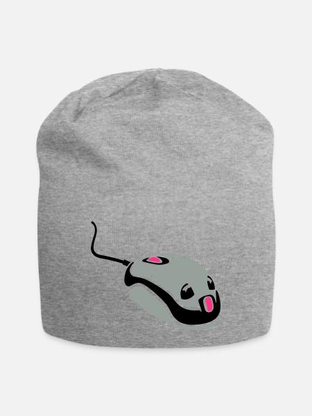 Computer - Jersey-Beanie - Grau meliert