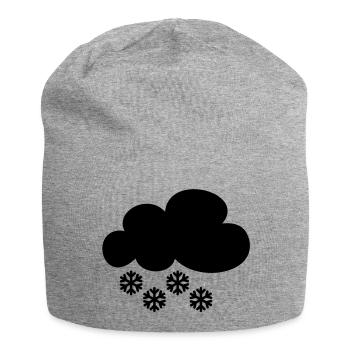 Snow cloud - Jersey Beanie - heather grey - Front