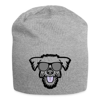 chien frais dans les vacances d'été - Bonnet en jersey - gris chiné - Devant