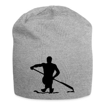 canoë - Bonnet en jersey - gris chiné - Devant