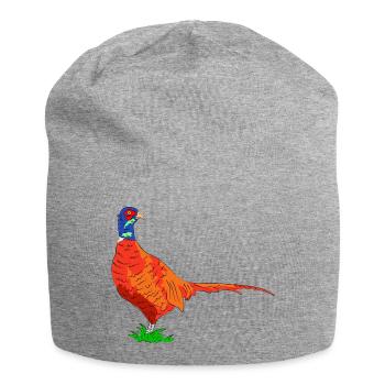 fasan vogel jäger - Jersey-Beanie - Grau meliert - Vorne