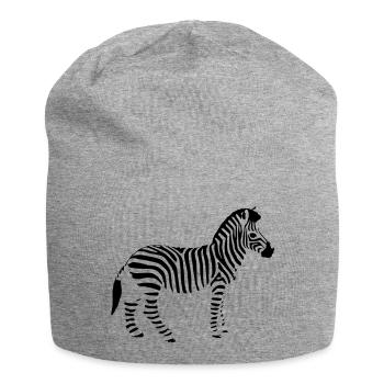 zebre - Bonnet en jersey - gris chiné - Devant