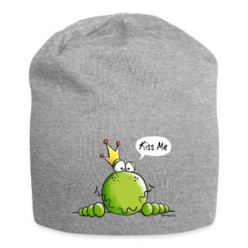 Kiss Me Grenouille - Bonnet en jersey - gris chiné - Devant