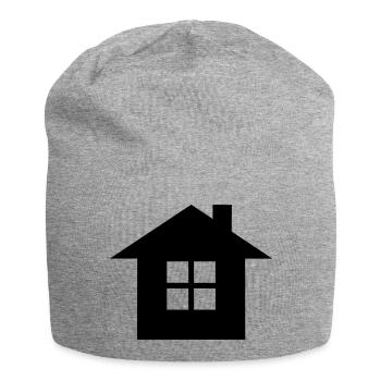 Home-Symbol - Jersey-Beanie - Grau meliert - Vorne