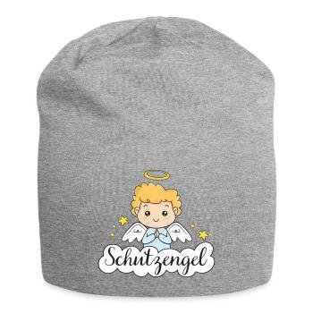 Schutzengel - Jersey-Beanie - Grau meliert - Vorne