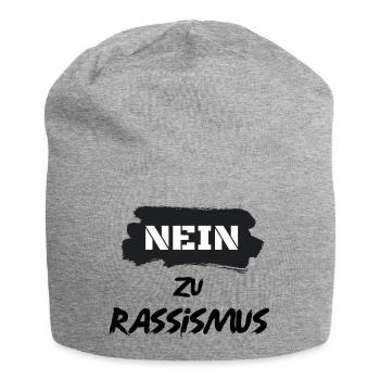 rassismus - Jersey-Beanie - Grau meliert - Vorne