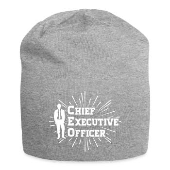 CEO - Chief Executive Officer - Jersey-Beanie - Grau meliert - Vorne