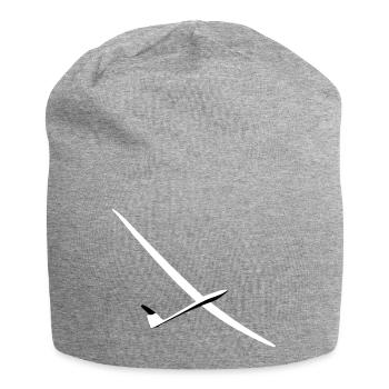 Segelflugzeug Segelfliegen Segelflieger Pilot - Jersey-Beanie - Grau meliert - Vorne