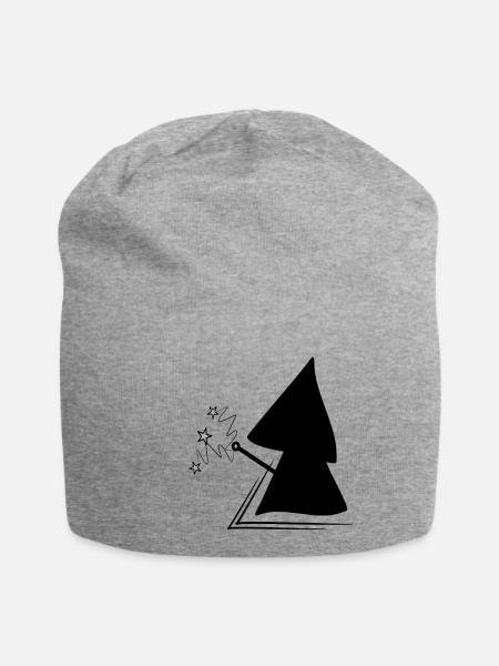 Zauberer - Jersey-Beanie - Grau meliert