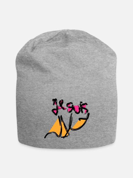 Je suis halal - Jersey-Beanie - Grau meliert