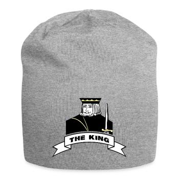 LE ROI Banderole - Bonnet en jersey - gris chiné - Devant