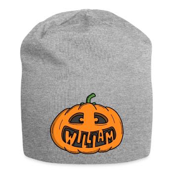 William Halloween Kürbis - Jersey-Beanie - Grau meliert - Vorne