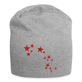 NEW Stars, Stars, And More Stars! (Red) - Jersey Beanie - heather grey - Front