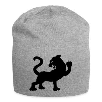 Figure d’ombre de tigre - Bonnet en jersey - gris chiné - Devant