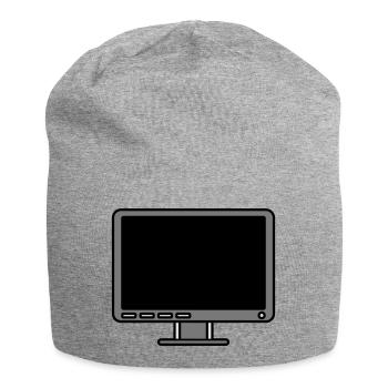 Icon Logo Computer Screen - Jersey Beanie - heather grey - Front