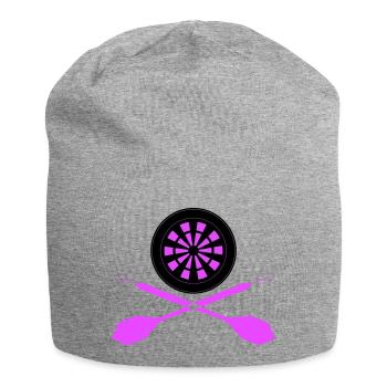 Dart Sport Logo - Jersey-Beanie - Grau meliert - Vorne