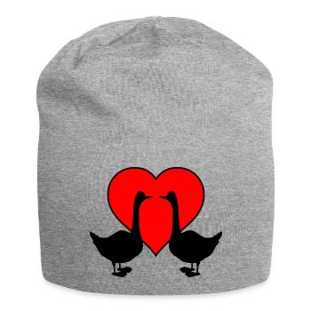 Goose Love 02 - Bonnet en jersey - gris chiné - Devant