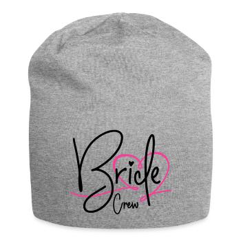 BRIDE CREW HEART BACHELORETTE PARTY BACHELORETTE BRIDE - Jersey Beanie - heather grey - Front