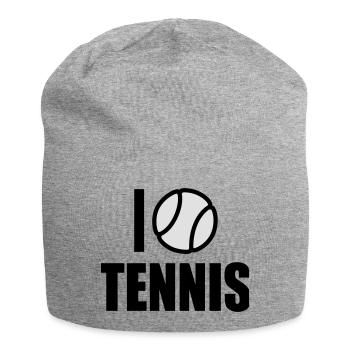 I love Tennis - Jersey Beanie - heather grey - Front