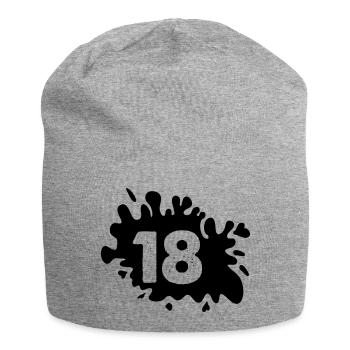 Blobs 18 - Jersey Beanie - heather grey - Front