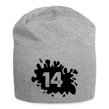 Blobs 14 - Jersey Beanie - heather grey - Front