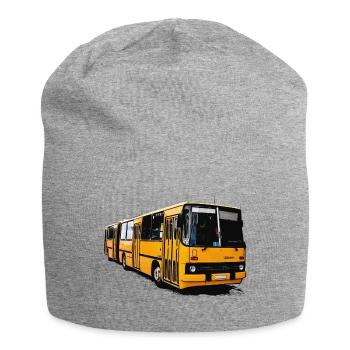 Bus Ikarus Z80 jaune - Bonnet en jersey - gris chiné - Devant