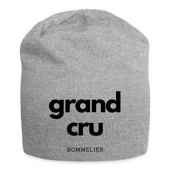 grand cru sommelier - Jersey-Beanie - Grau meliert - Vorne