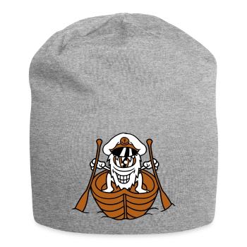 Naughty Nasty Monster Paddles Captain Funny Cute - Jersey Beanie - heather grey - Front