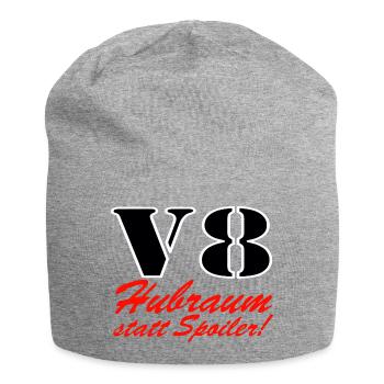 V8 Hubraum statt Spoiler ......................... - Jersey-Beanie - Grau meliert - Vorne