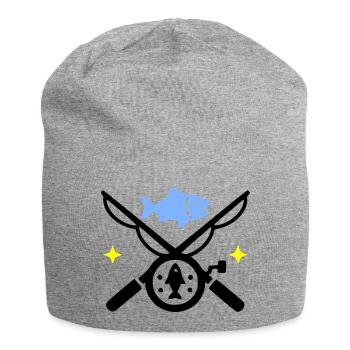 Fishing & Fishing | Petri Heil Hobby Logo - Jersey Beanie - heather grey - Front