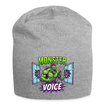 Monster Voice Rocker - Jersey-Beanie - Grau meliert - Vorne
