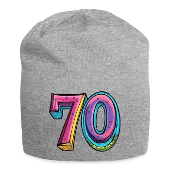 70 chiffres colorés - Bonnet en jersey - gris chiné - Devant