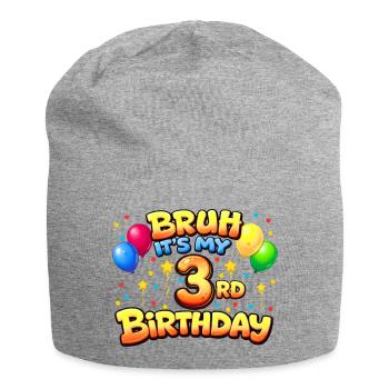 3rd birthday shirt 3rd birthday gift boy girl 3rd - Bonnet en jersey - gris chiné - Devant