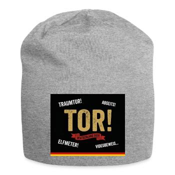 TOR! Deutschland Fan Kissen - Jersey-Beanie - Grau meliert - Vorne