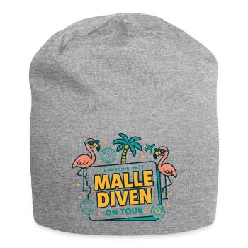 Malle Divas On Tour Women's Flamingo Mallorca Party - Jersey Beanie - heather grey - Front