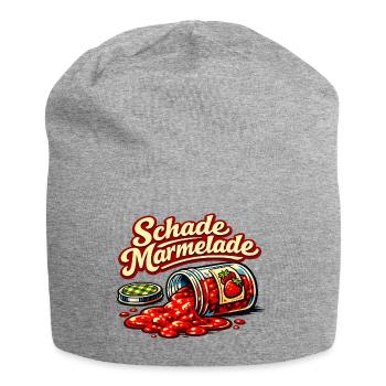 Schade Marmelade german saying Spilled Jam Humor - Jersey Beanie - heather grey - Front