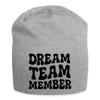 Membre de la Dream Team Logo groovy des années 70 - Bonnet en jersey - gris chiné - Devant