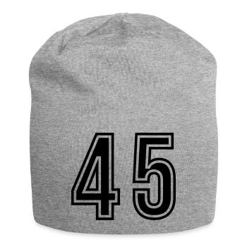 Symbole du chiffre 45 - Bonnet en jersey - gris chiné - Devant