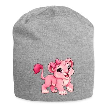 Kawaii Pink Lioness - Jersey-Beanie - Grau meliert - Vorne