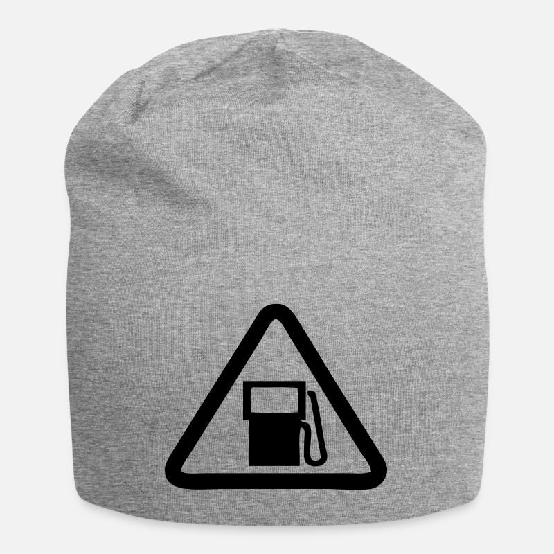 Station Service,Essence,Diesel,gazole - Bonnet en jersey - gris chiné