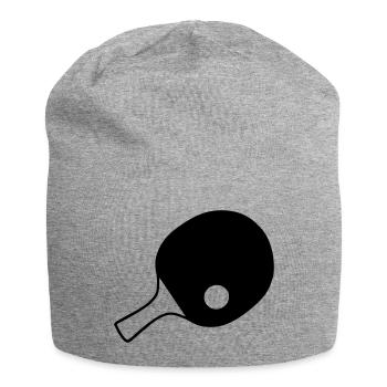 Raquettes de tennis de table, tennis de table - Bonnet en jersey - gris chiné - Devant
