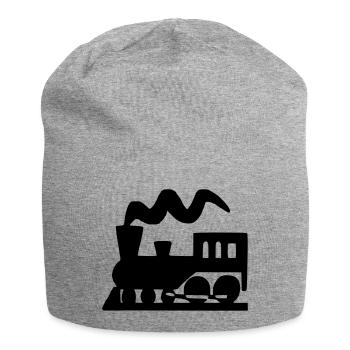Lokomotive - Jersey-Beanie - Grau meliert - Vorne