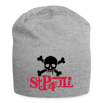 pauli01_2f - Jersey-Beanie - Grau meliert - Vorne