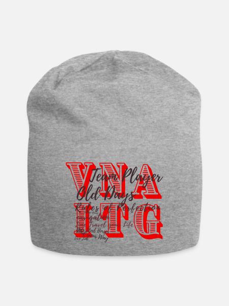 VINTAGE - Jersey-Beanie - Grau meliert