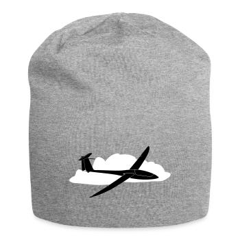 Glider Gliding Gliding Gliding Glider - Jersey Beanie - heather grey - Front