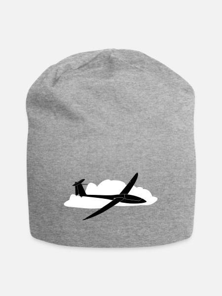 Glider Gliding Gliding Gliding Glider - Jersey Beanie - heather grey