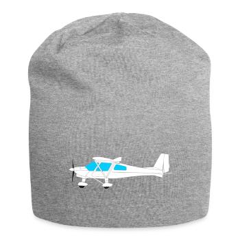 Flugzeug Pilot Flieger Ultraleichtflugzeug UL c42 - Jersey-Beanie - Grau meliert - Vorne