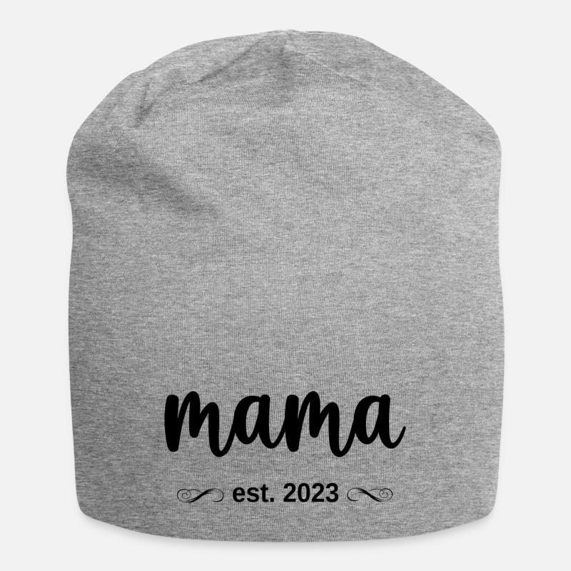 Maman Est. 2023 - Bonnet en jersey - gris chiné